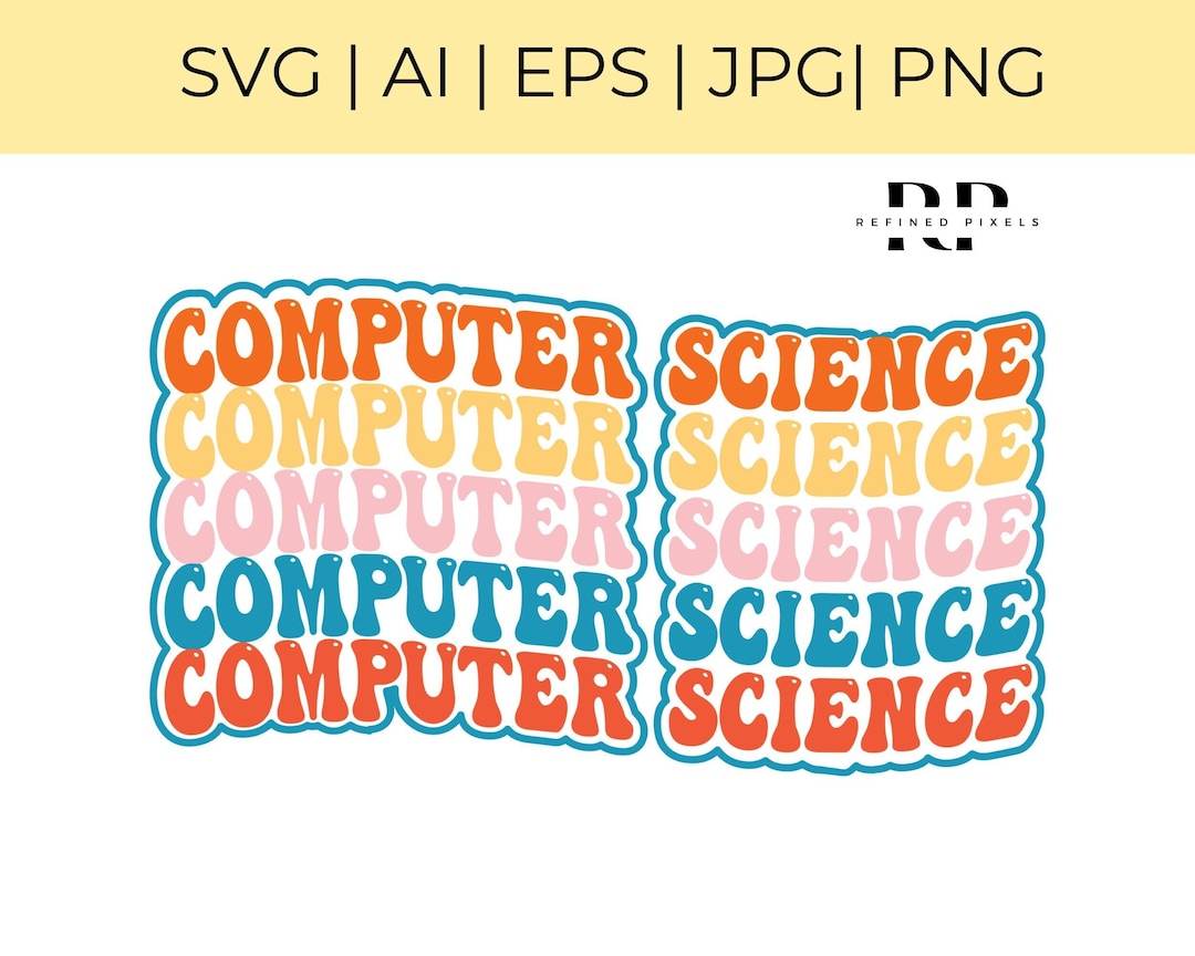 Computer Science Svg Sticker Graduation Computer Science Pins Gift ...