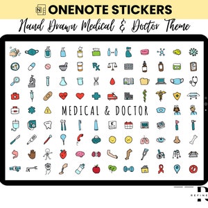OneNote Stickers Digital Planner Stickers OneNote Everyday Icons Stickers Daily Life Stickers Digital Stickers for OneNote Student Office