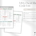 Excel VBA Cheat Sheet Visual Basic for Applications Printable Excel ...