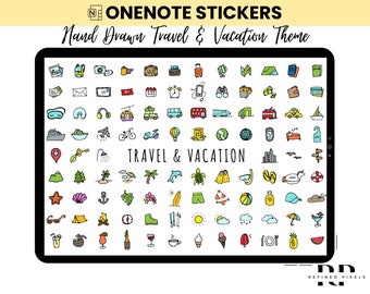 OneNote Stickers Digital Planner Stickers OneNote Everyday Icons Stickers Daily Life Stickers Digital Stickers for OneNote Student Office