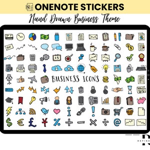 OneNote Stickers Digital Planner Stickers OneNote Everyday Icons Stickers Daily Life Stickers Digital Stickers for OneNote Student Office
