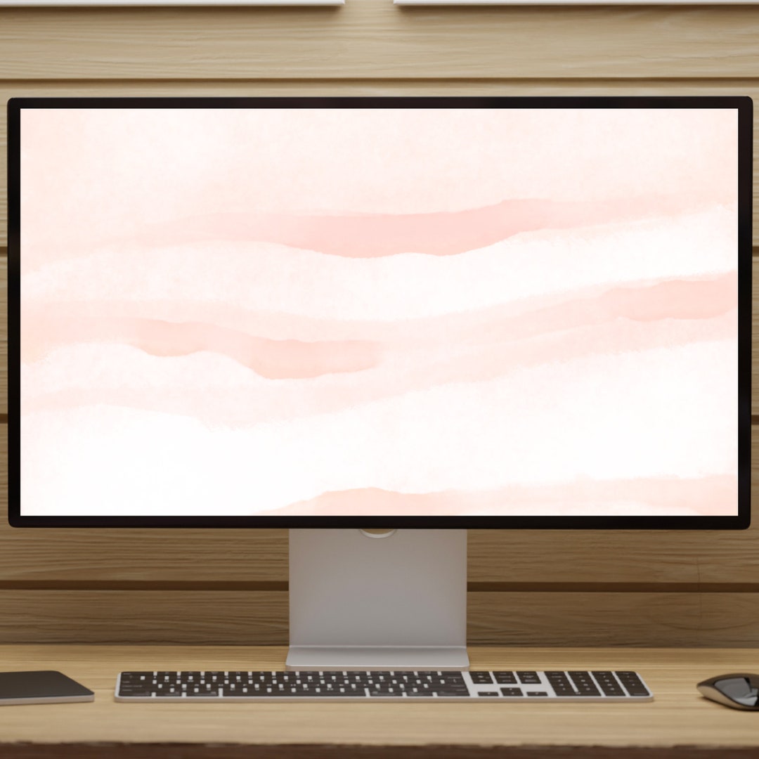 Pastel Desktop Wallpaper Peach Pastel Background Mac Wallpaper - Etsy