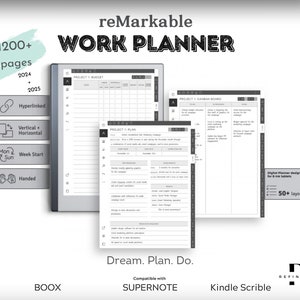 Remarkable 2 Planner Remarkable Templates Remarkable Daily Remarkable Calendar Monthly Planner Ultimate Remarkable 2 Daily Template BOOX