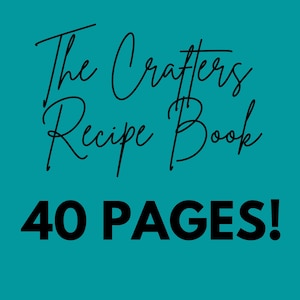 Creative Business Owner Recipe Book, Creative Business Project Recipes, Creative Entrepreneur Recipe Book, Shop Owner Organization