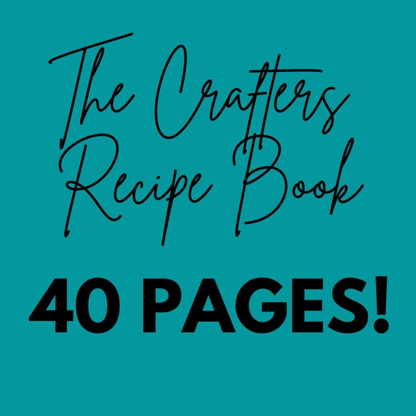 Creative Business Owner Recipe Book, Creative Business Project Recipes, Creative Entrepreneur Recipe Book, Shop Owner Organization