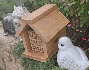 Professional Mason Bee House Full Size - Leafcutter, Mason Bees - Bee House  Bee Hotel for Garden Pollination