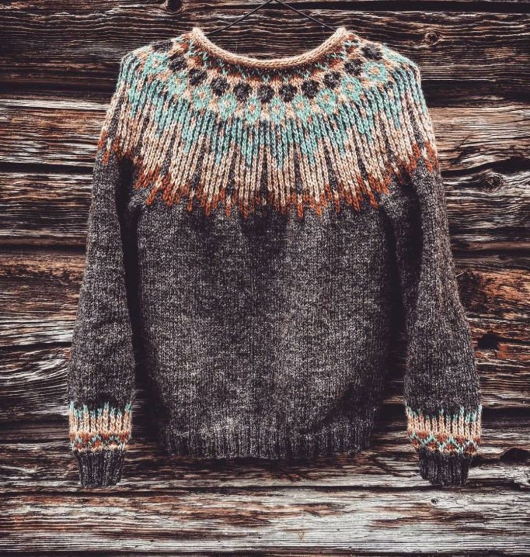 Real Authentic Lopapeysa HOPI Icelandic Sweater Pullover Etsy UK