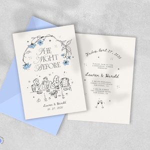 THE NIGHT BEFORE Template, Whimsical Wedding Rehearsal
