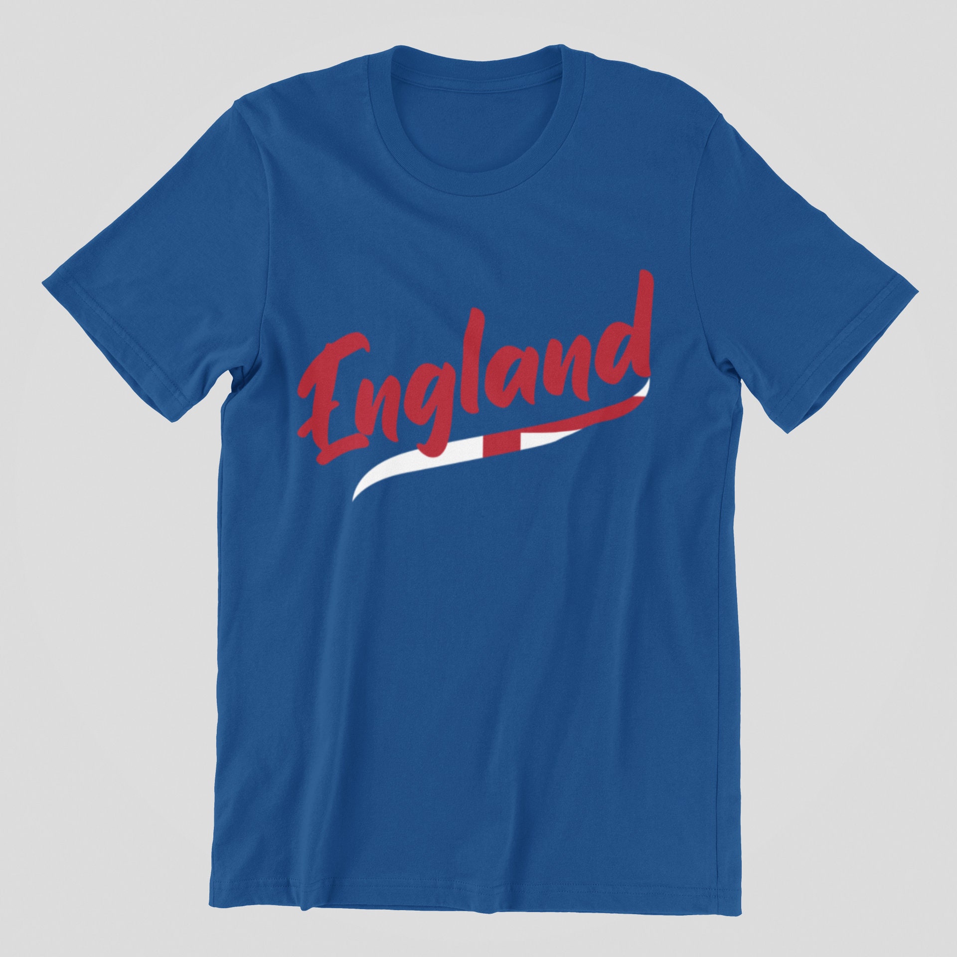 Discover Adult ENGLAND Country Flag Name Football T-Shirt