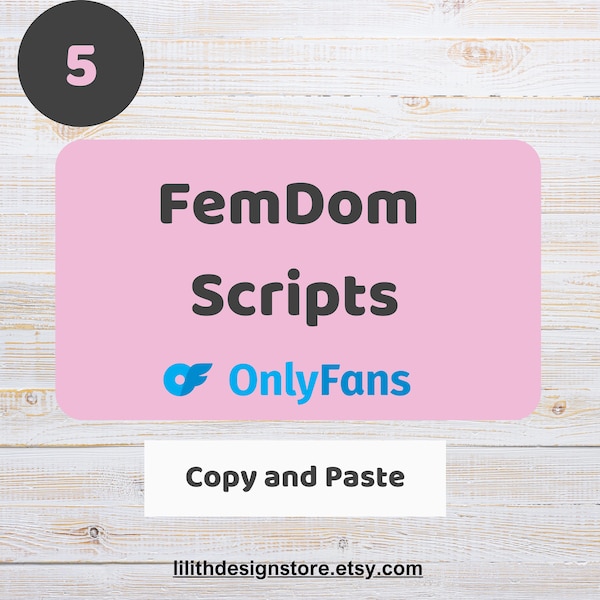 FemDom Scripts | Female Dominance Scripts | Domination, Humiliation Tasks | FemDom JOI Script | Onlyfans, Fansly, Twitch, Snapchat, Patreon