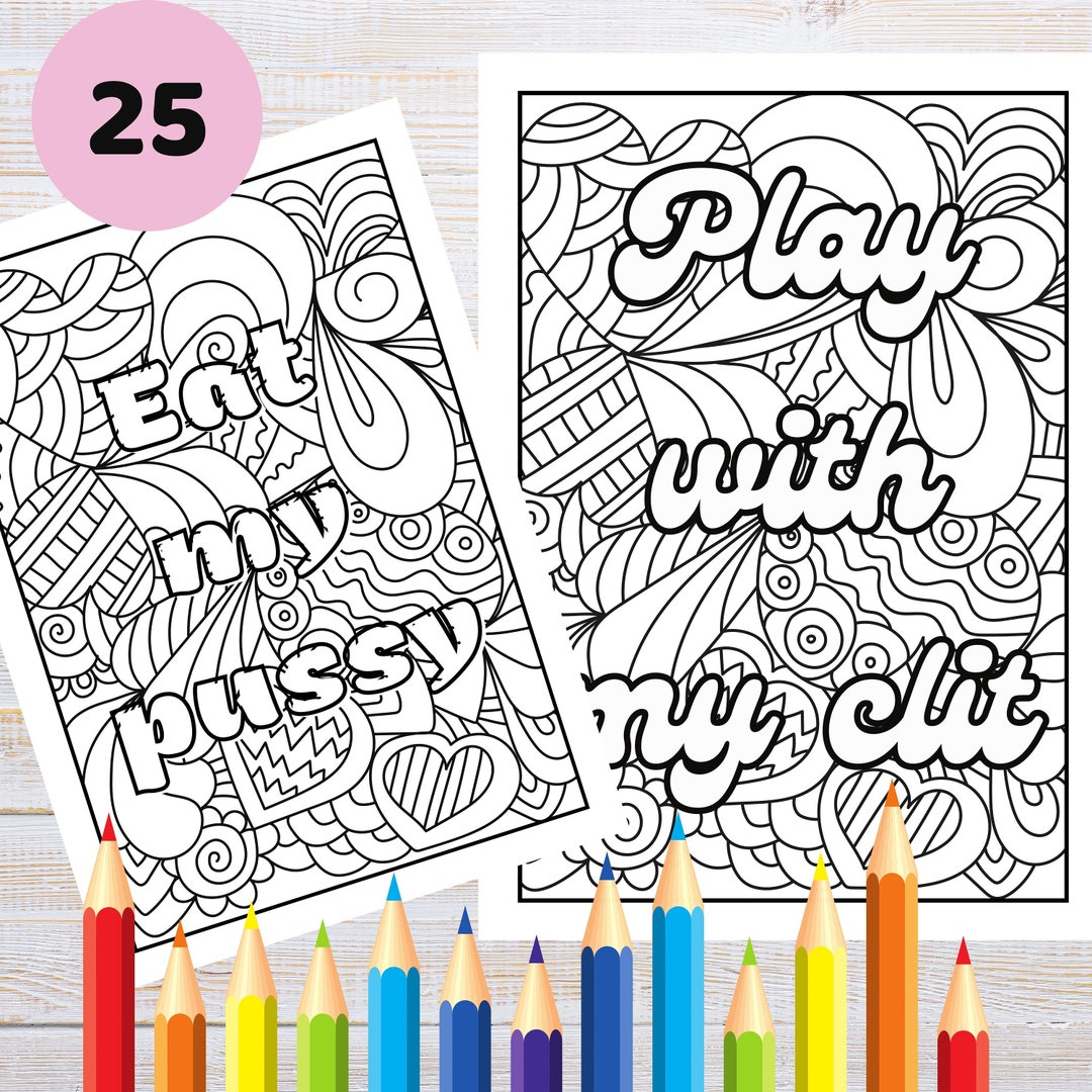 25 Dirty Coloring Pages for Adults With Naughty Swear Words Coloring ...