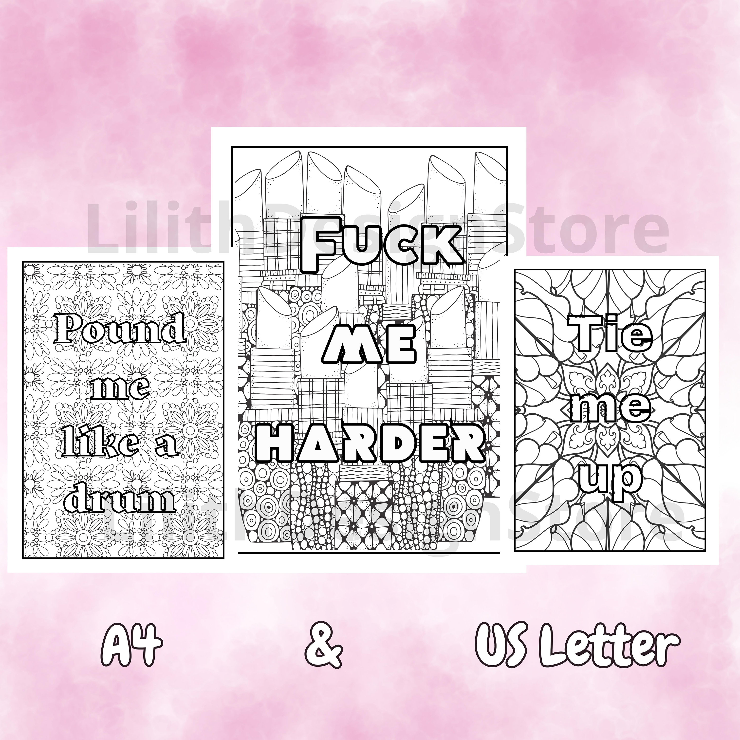 25 Dirty Coloring Pages for Adults With Naughty Swear Words Coloring ...