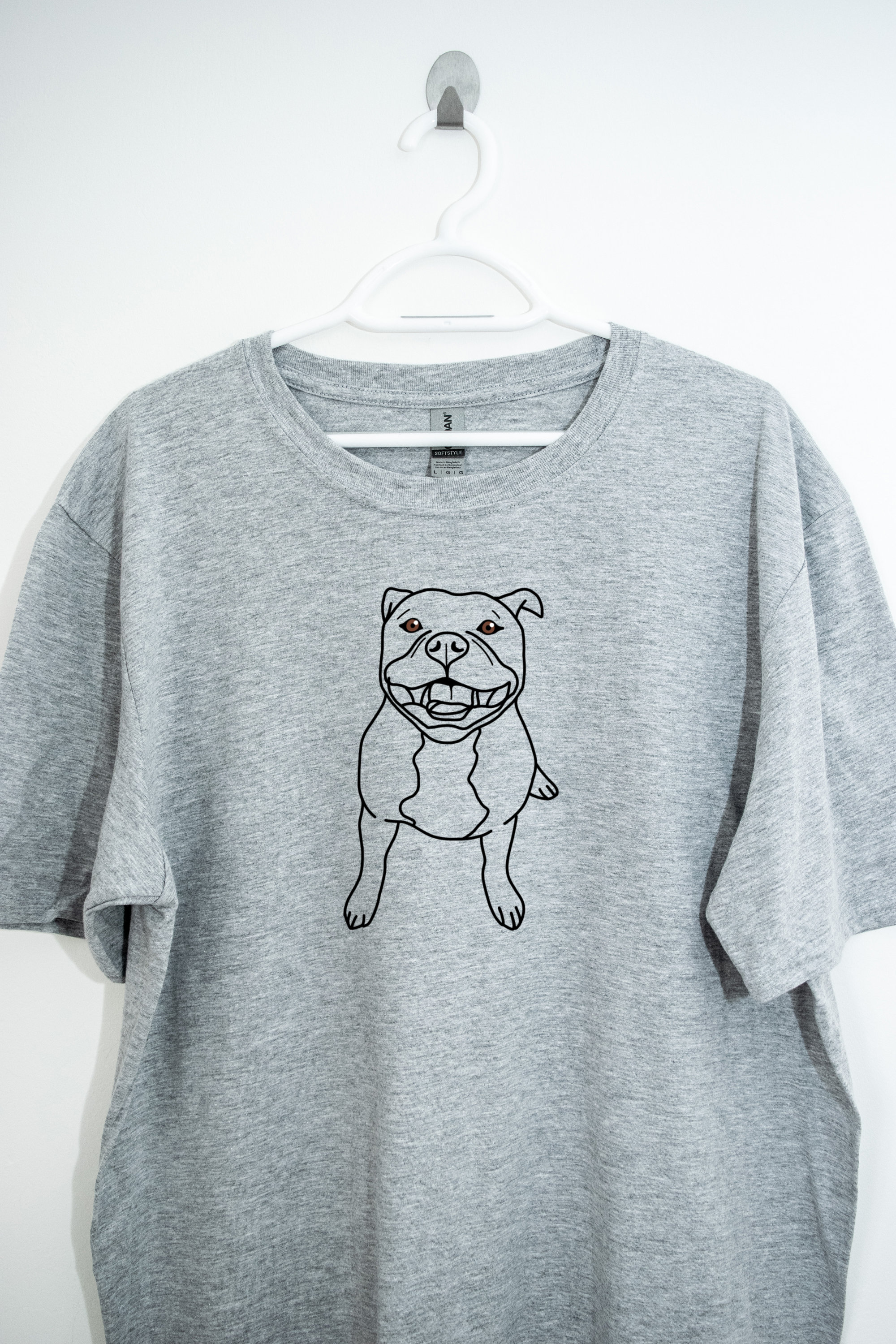 T shirt staffordshire bull terrier sales