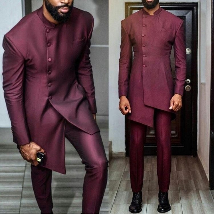 Bespoke Men's Prom Suit, African Men's Clothing Suit, African Clothing ...