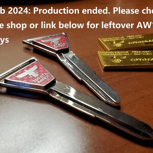 MR2 Replica Mascot Key - for AW11, SW20, and ZZW30!