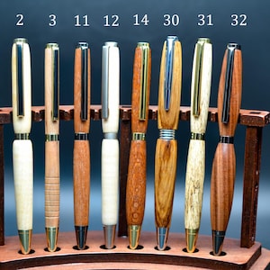 Handmade Wooden Pen | Exotic & Domestic Hardwoods | Unique Lathe-Turned Gift for Writers, Executives and Collectors