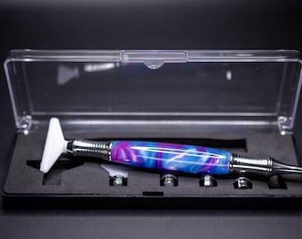 Hand Turned Acrylic Diamond Painting Pen • Multi-Tip Craft Tool