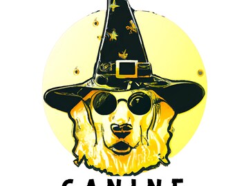 Canine Coven Golden Retriever Descarga digital PNG / SVG