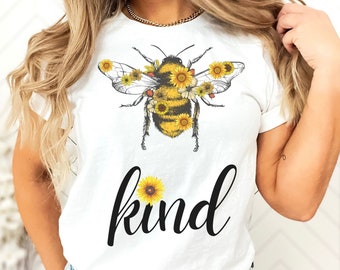 bee kind shirt, be kind shirt, kindness shirt, be kind tee, women gift, teacher gift, bee shirt, motivational gift, mother's day gift