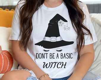 basic witch shirt, funny witch shirt, halloween shirt, funny halloween shirt, gift for mom, gift for her, funny gift tee, fall shirt