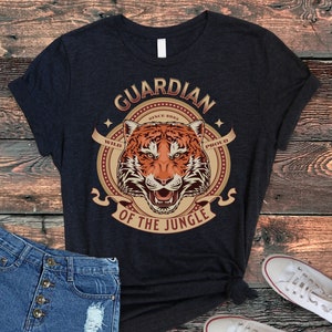 guardian of the jungle, tiger lover gift, animal lover gift, big cat shirt, retro tiger tee, vintage tiger shirt, gift for her, gift for him