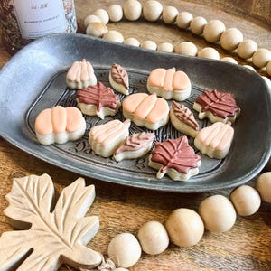 Fall Cookies  Mini Pumpkin Platter Decorated Sugar Cookies Pumpkins  Autumn Leaves 1 Dozen Homemade cookies Give as a gift Fun Fall Cookies