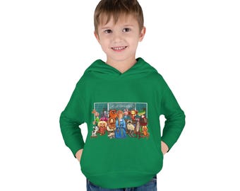Back  to  School Soviet  Cartoon Nostalgia Toddler Fleece Hoodie