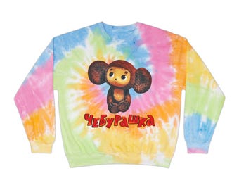 Cheburashka Tie-Dye Sweatshirt Unisex