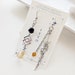 Boucles D'oreilles Arlecchino Genshin Impact - Croix Noir Et Blanc, Acrylique, Acier Inoxydable