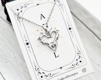 Soft Goth Y2k Style Pendant Necklace | Angelcore Grunge Aesthetic Accessory for Everyday Wear | Stainless Steel & Longlasting Jewelry