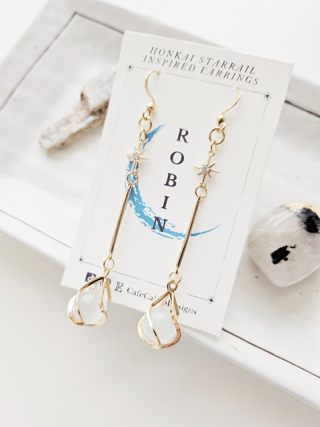 Robin Inspired Earrings | Honkai Star Rail Inspired Earrings | Cosplay Earrings | Handmade Earrings | Unisex Earrings | Dan Heng | HSR - Etsy