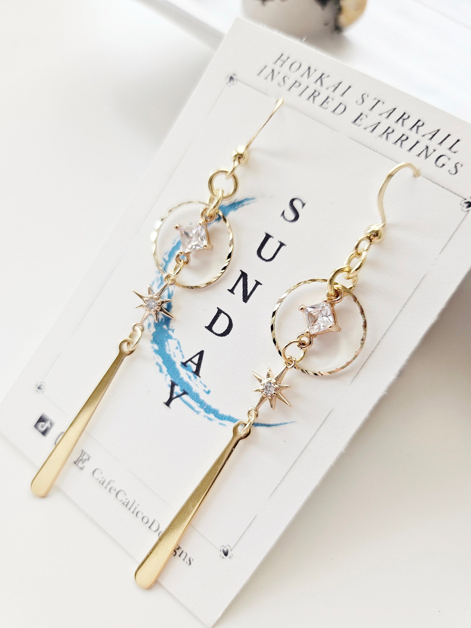 Sunday Earrings | Honkai Star Rail Inspired Jewelry | Cosplay Earrings | Handmade Earrings | Unisex Earrings | Dan Heng | HSR