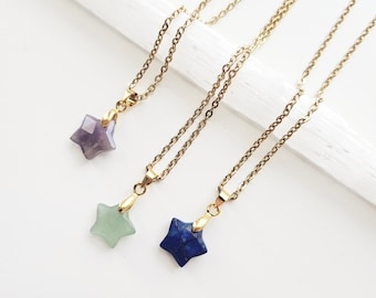 Eyes of Deep Space Necklace | Rafayel | Xavier | Zayne | Star Pendant | Aventurine | Amethyst | Lapis Lazuli | Charm Necklace | Gift for Her