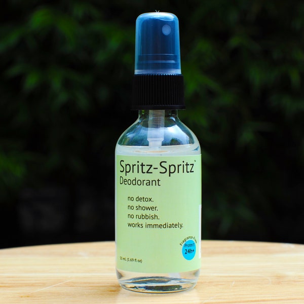 Spritz-Spritz Deodorant : No Detox. No Shower. No Rubbish. Works Immediately.
