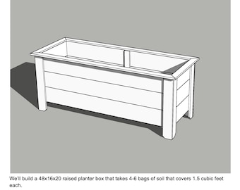 Raised Garden Bed DIY digital plan