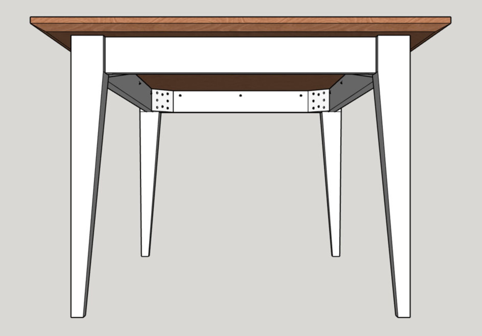 Shaker Style Dining Table Drawings / Plans Etsy