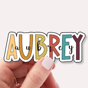Custom Name Sticker - Personalized Vinyl Decal - Custom Text Sticker - Custom Name for Laptop, Water Bottle, Journal - Unique Gift Idea