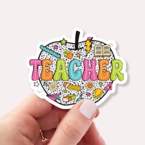 Teacher Sticker - Water bottle sticker - Teacher Gift - Cute Teacher Sticker - Back to School Gift - Gift for teachers