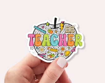 Teacher Sticker - Water bottle sticker - Teacher Gift - Cute Teacher Sticker - Back to School Gift - Gift for teachers