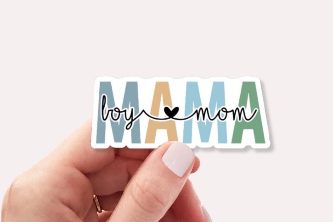 Boy Mom Sticker - Waterproof Vinyl Decal for Water Bottles, Laptops - Etsy