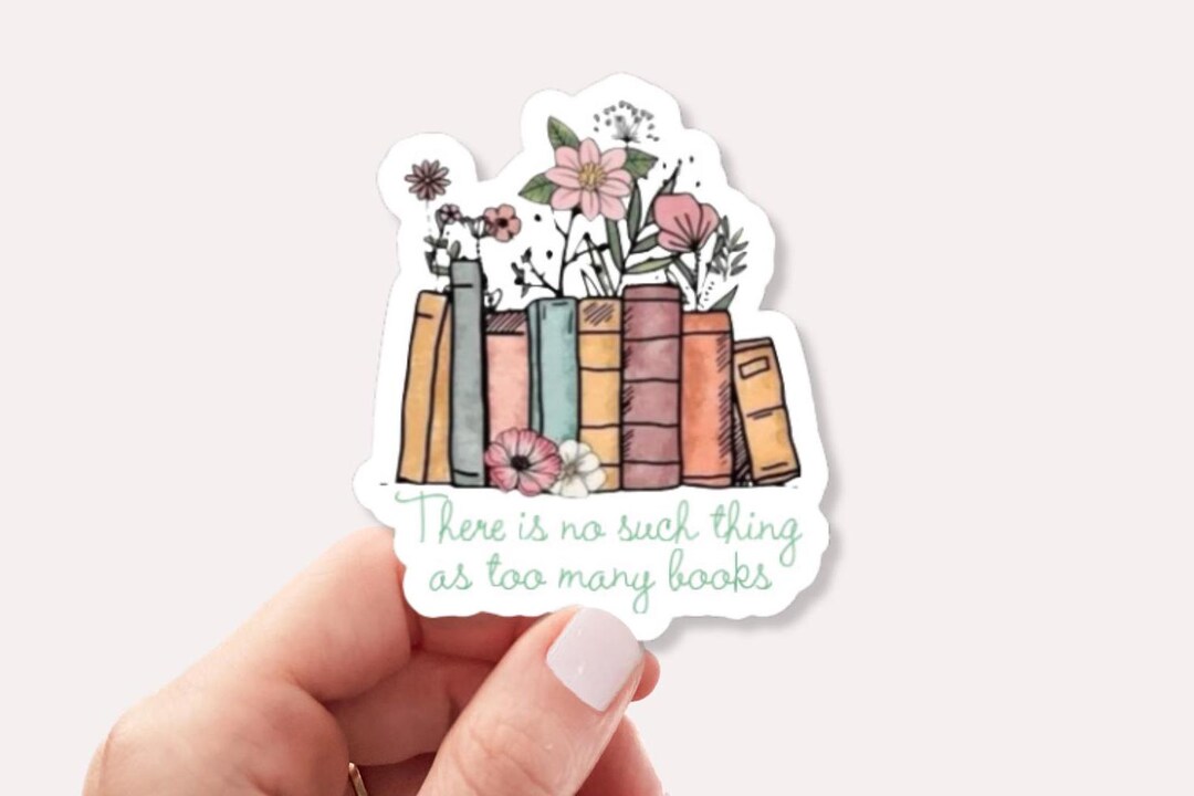 Bookworm Quote Sticker - Waterproof Vinyl Decal for Laptop, Water ...