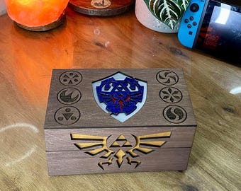 Zelda Inspired Switch Game Storage Box - 56 Cartridge Capacity