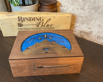 S.j Mass inspired jewellery box- ACOTAR, Assassins Blade, Crescent City