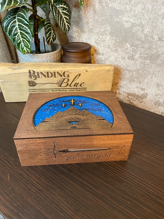 S.j Mass inspired jewellery box- ACOTAR, Assassins Blade, Crescent City