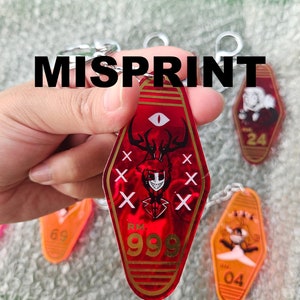 MISPRINT Hazbin Hotel Acrylic Keychains