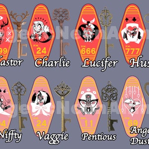 Hazbin Hotel Acrylic Keychains