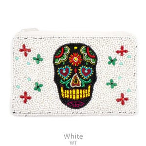 Sugar Skull Perlen Geldbörse