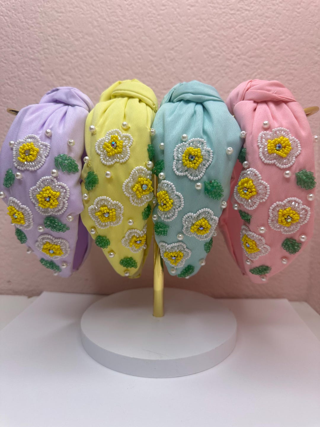 Pastel Blue Floral Headband main image 1