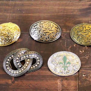 Boucles de ceinture Thème Country Western femme ou homme Cadeau de fête Anniversaire Noël Fleur de Lys Fête des pères Fêtes des mères