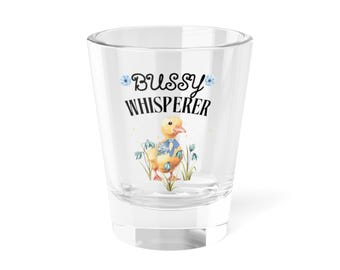 Whimsical Shot Glass, Perfect for Quirky Gifts, Fun Gatherings, Drinkware for Parties, Unique Home Bar Decor, Bussy Whisperer